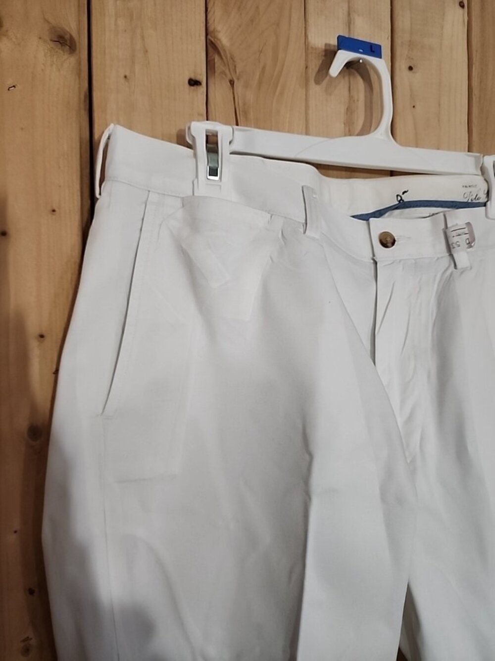 Polo Ralph Lauren Classic Fit White Chino Pants Men’s 35x30 Cotton Dry Cleaned - Picture 10 of 13